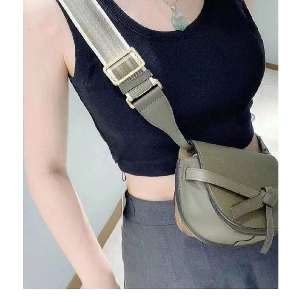 Short Solid Color Embroidered Suspender Fashionable Slimming Thread Vest For Women B5