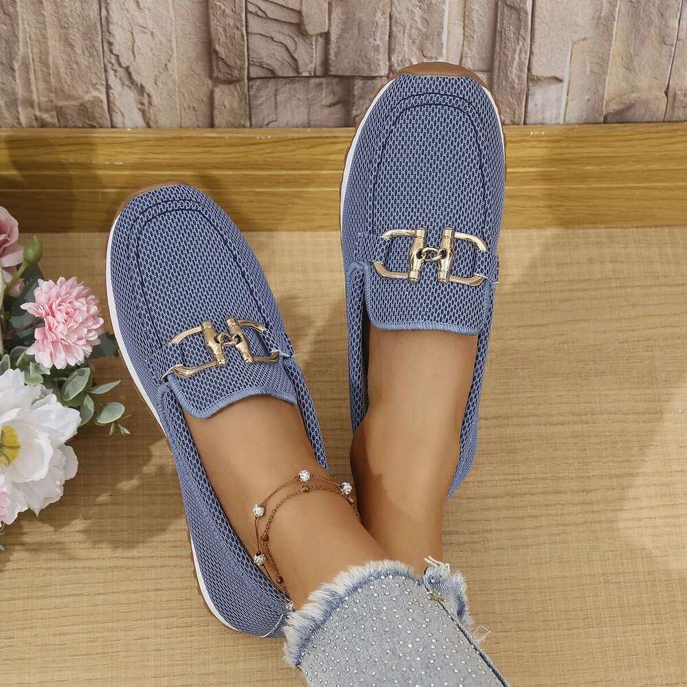 Women's loafers fashionable versatile solid color women's high quality spring and autumn casual flat shoes