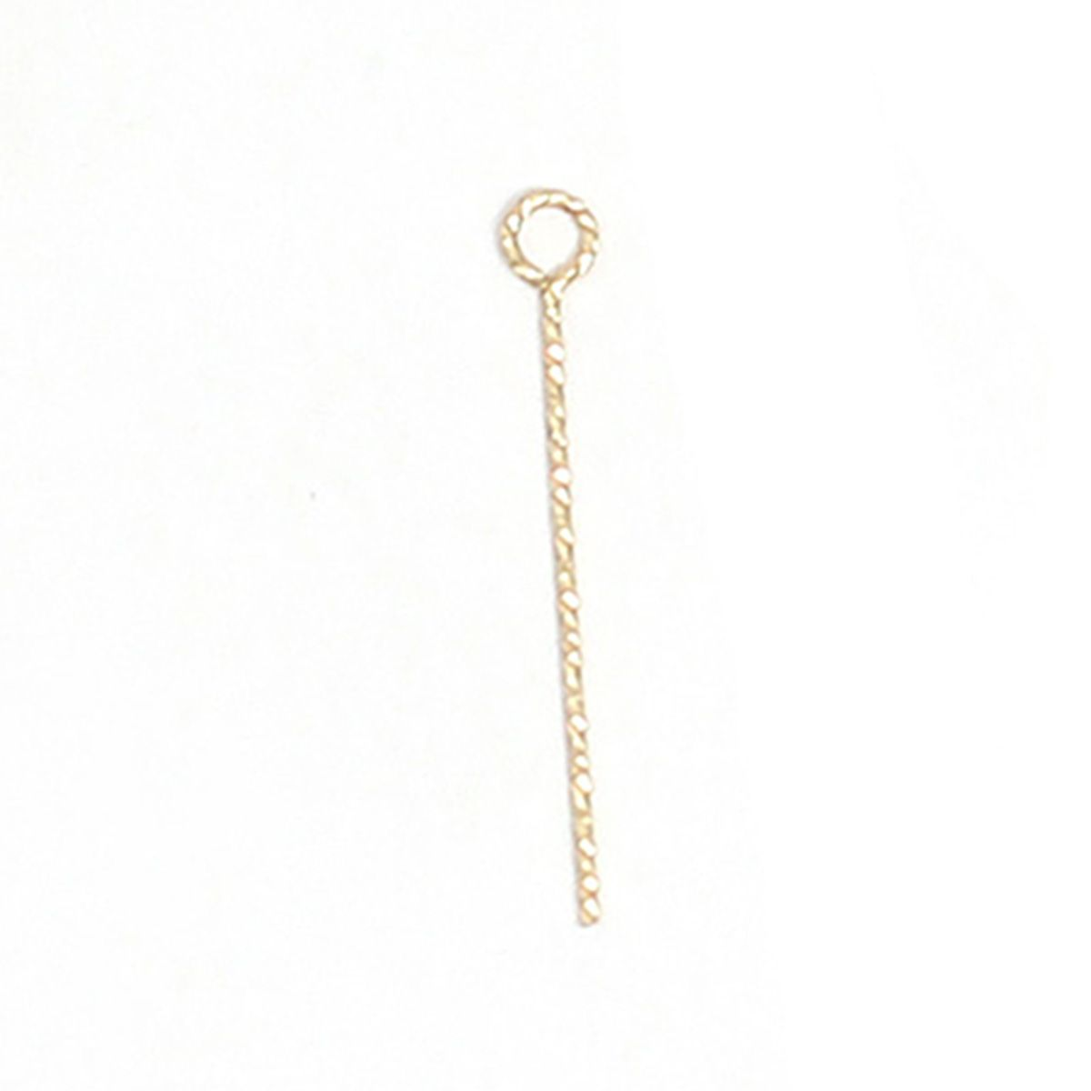 Beadsnice 14k Gold Plated Metal Eye Pins Essential Component for Creative Jewelry Design