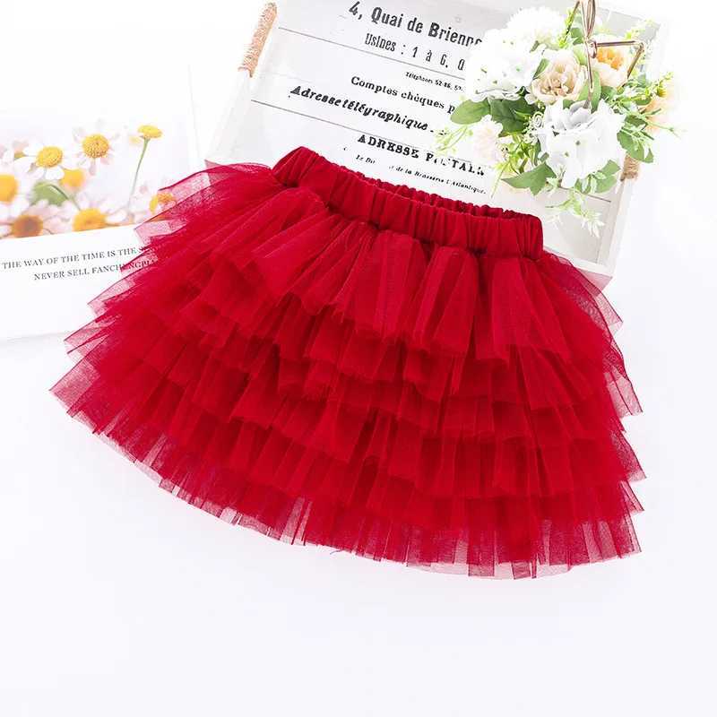 Hot baby girl chiffon Tutu ballet dancer Pettiskitt fluffy childrens ballet dancer party dance princess girl chiffon costumeT250325