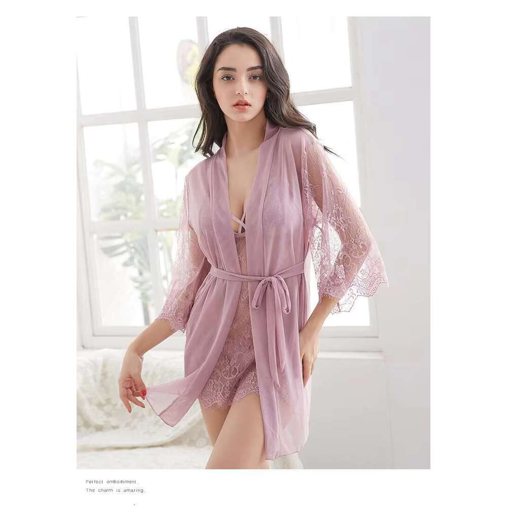 Women's Sexy Crocheted Lace Gerie Set Thin Underwear With Embroidery Decoration Minimum Order 3 Pieces