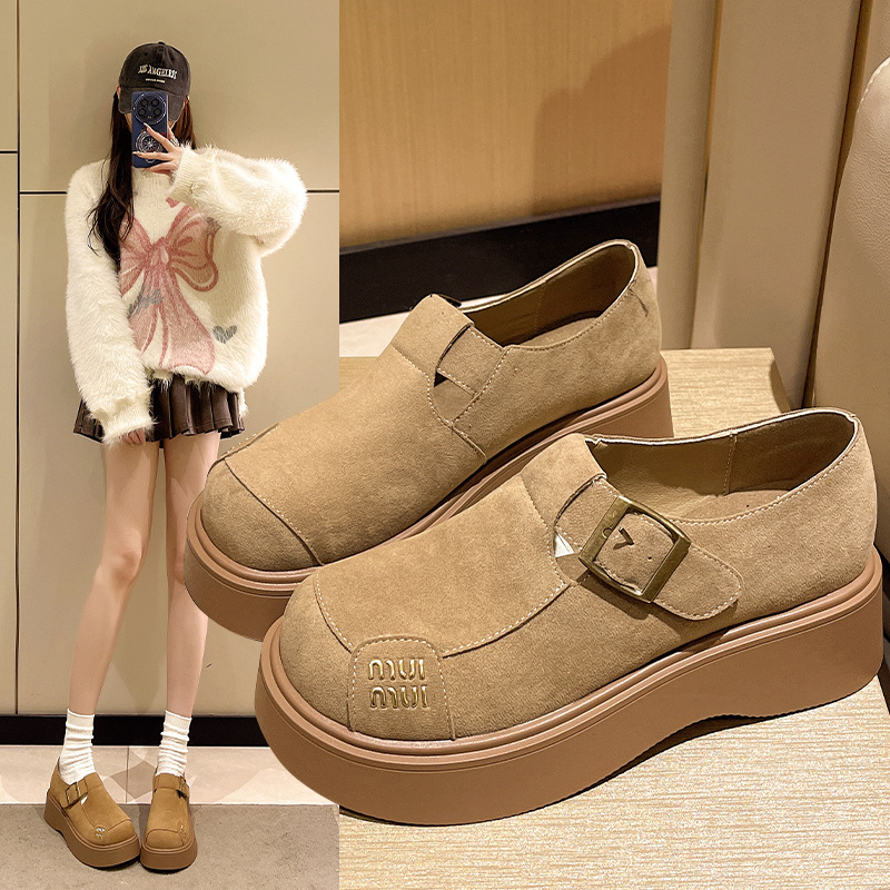 new free shipping Thick-soled women's new fashion slip-on casual women's shoes round toe outdoor Classic