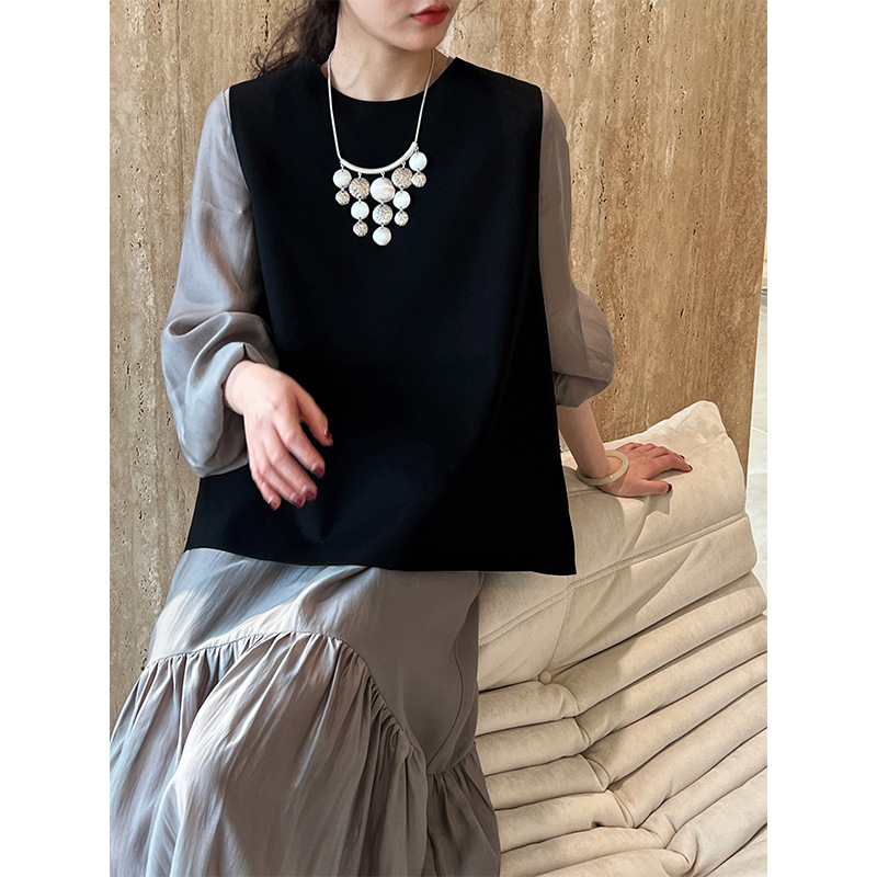SY16280 A5 Master Quality French Design Fishtail Dress Spring New Loose Gentle Long Dress
