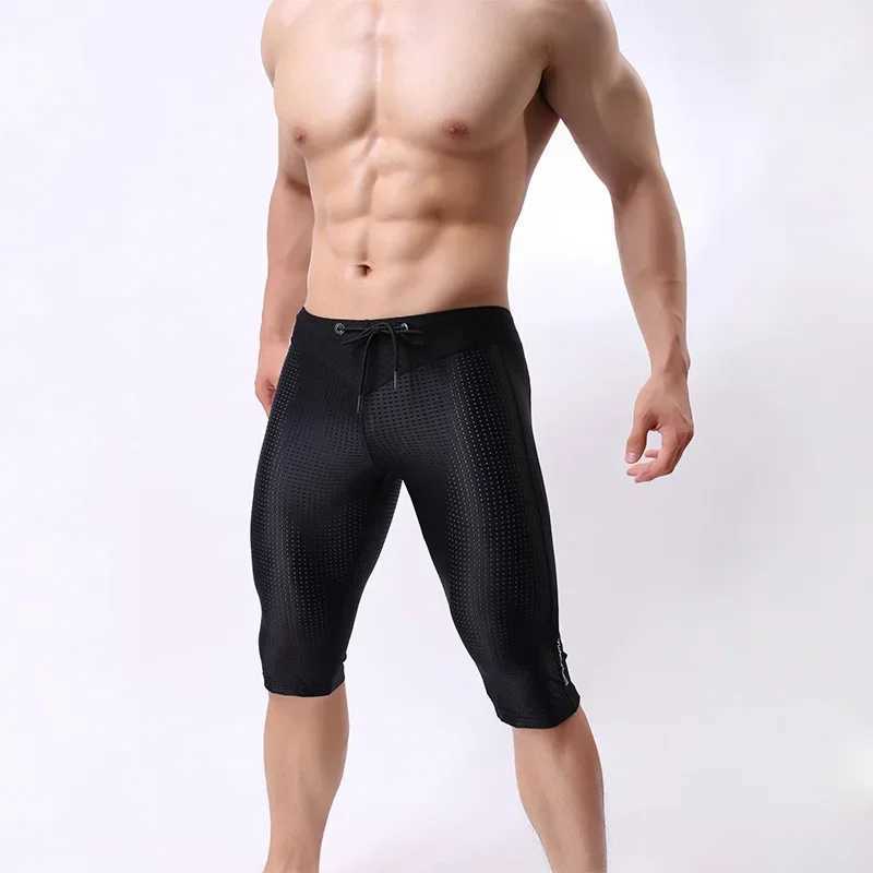 Mens Running Tight Compression Short Leg Sportswear Fitness Exercise Basketball Yoga Training Exercise Slow Running W250324