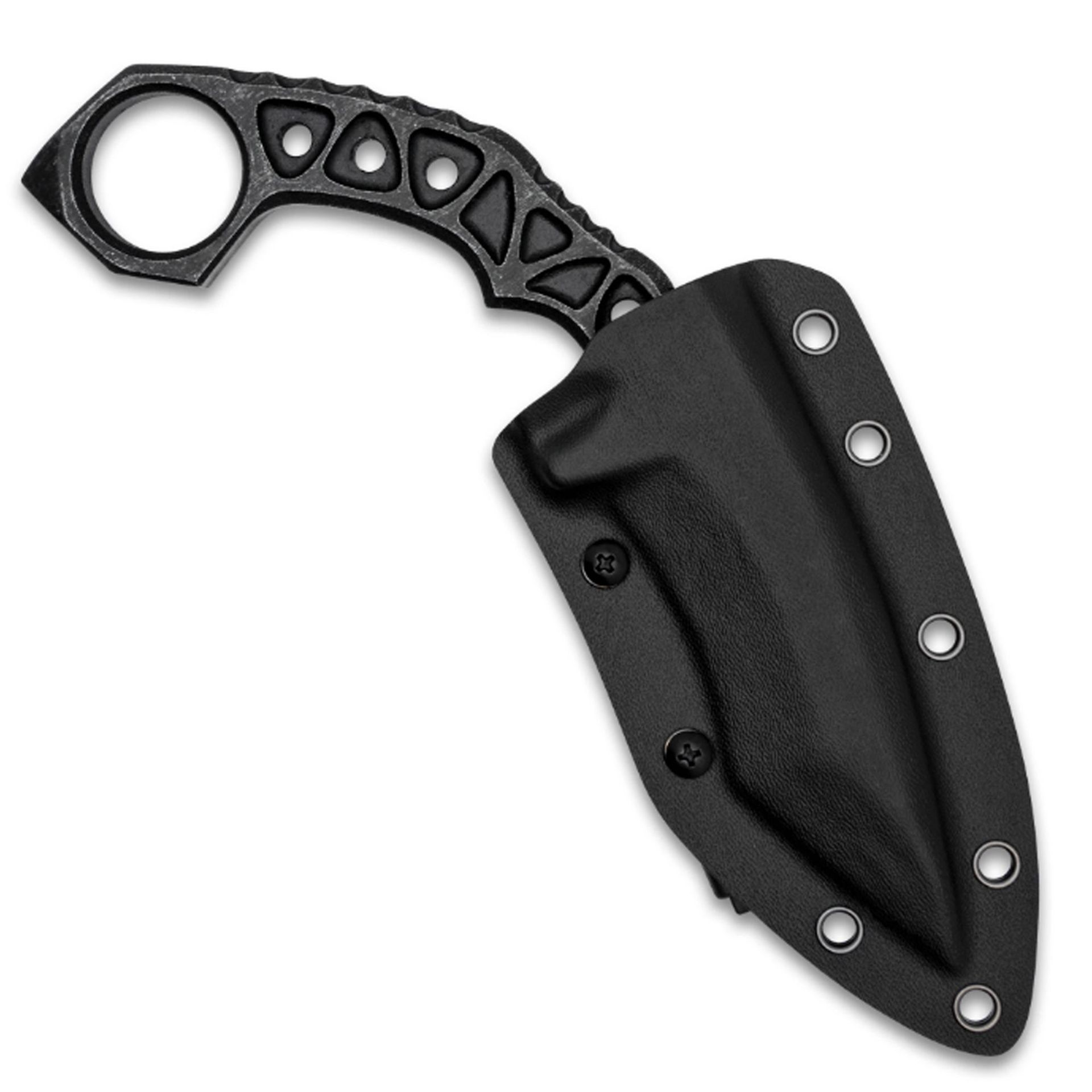 Outdoor Tactical Multifunctional Survival for Camping Hiking and SelfDefense Straight Knife with Sheath