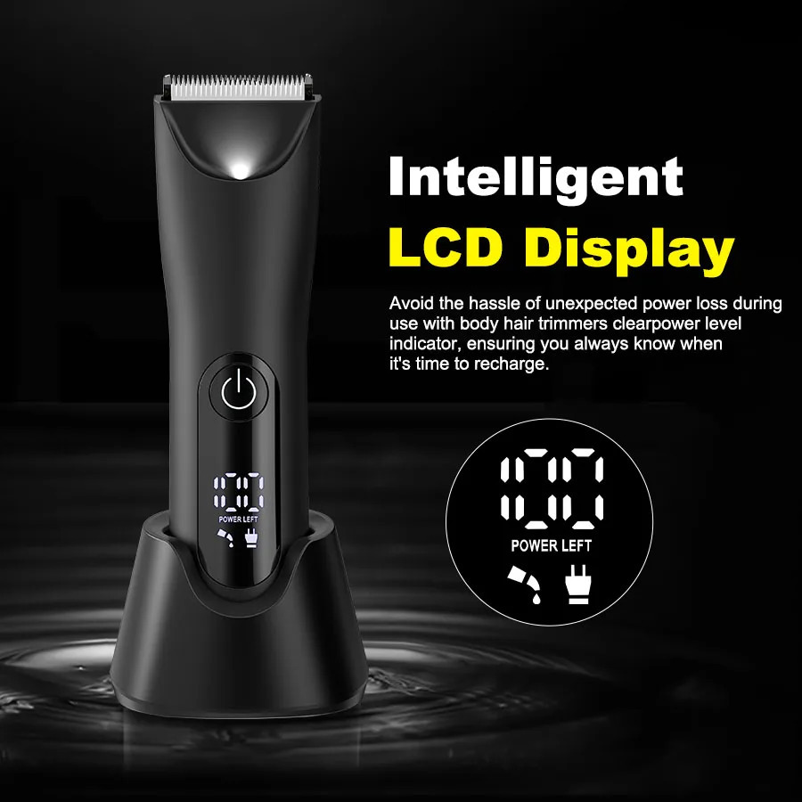 The Ballber Pro Electric Groin Body Hair Trimmer for Men - Mens Body Groomer Kitfor Privates -Shaver for Hard to Reach Areas 250324
