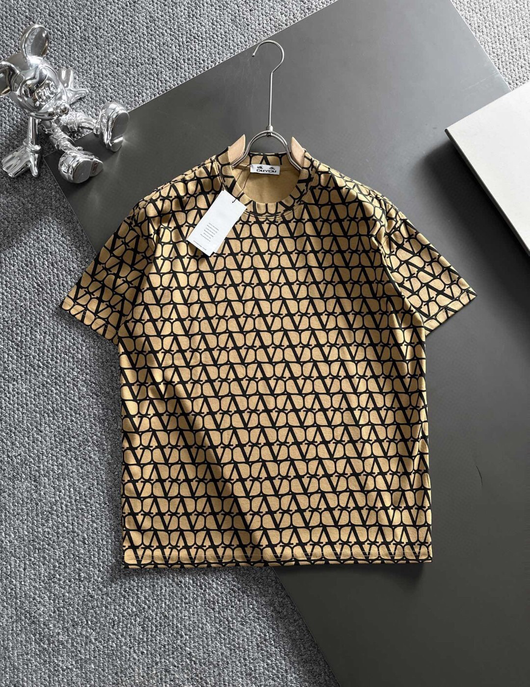 DUYOU Brand Mens T shirt Casual Fashion Black White T-Shirts COTTON T-SHIRT WITH CHEZ VLOGO PRINT Women T-shirt MILANO Tees Trendy T-Shirts Hip Hop Streetwear DY8699