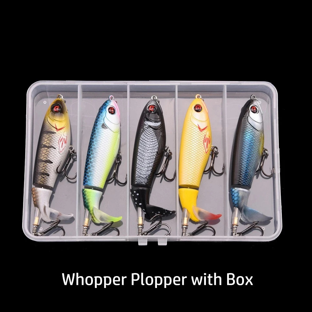 Fishing bait Whopper Plopper 10.5cm/17g with floating rotating tail top water bait freshwater saltwater bait 250325