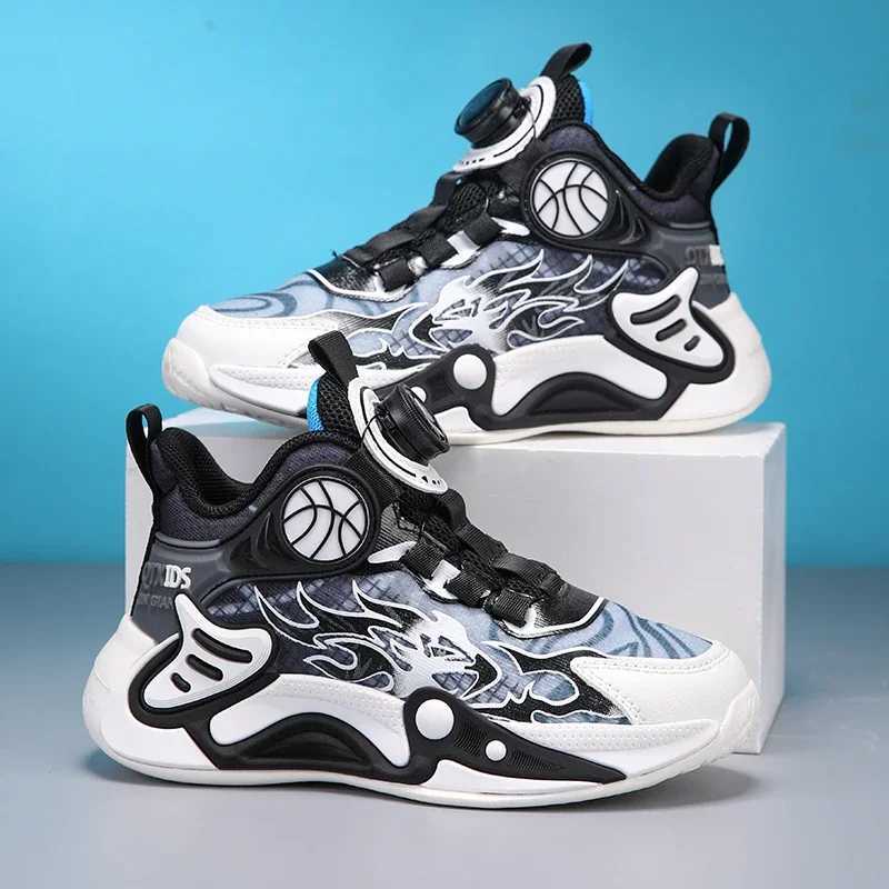 Childrens shoes boys sports shoes luxury top-level childrens basketball sports shoes 4-12 year running coach shoes W250324