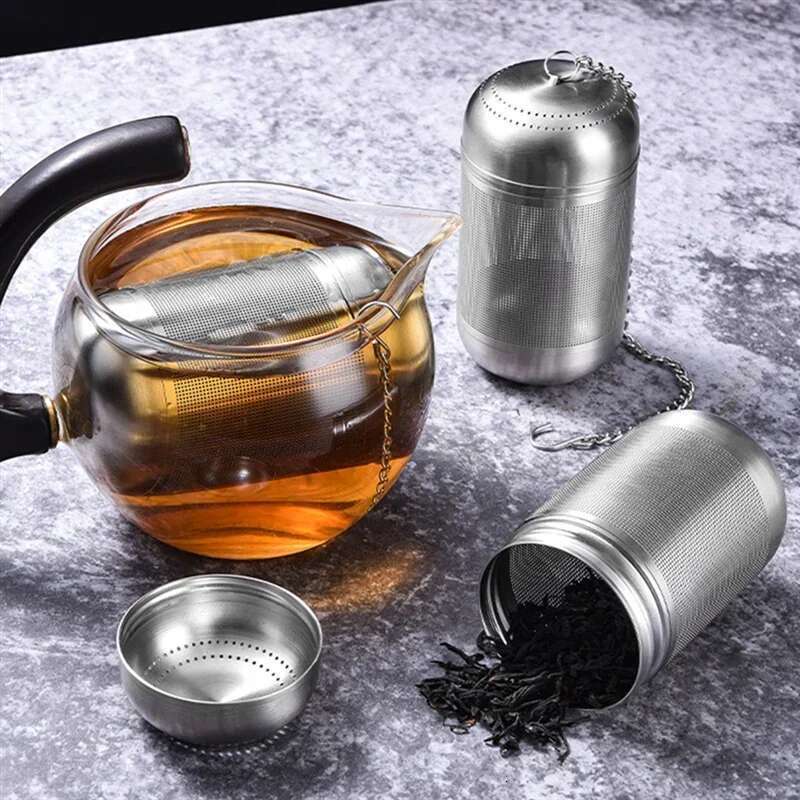 Stainless Steel Infuser Tea Leaves Spice Seasoning Ball Strainer Teapot Fine Mesh Coffee Filter Teaware