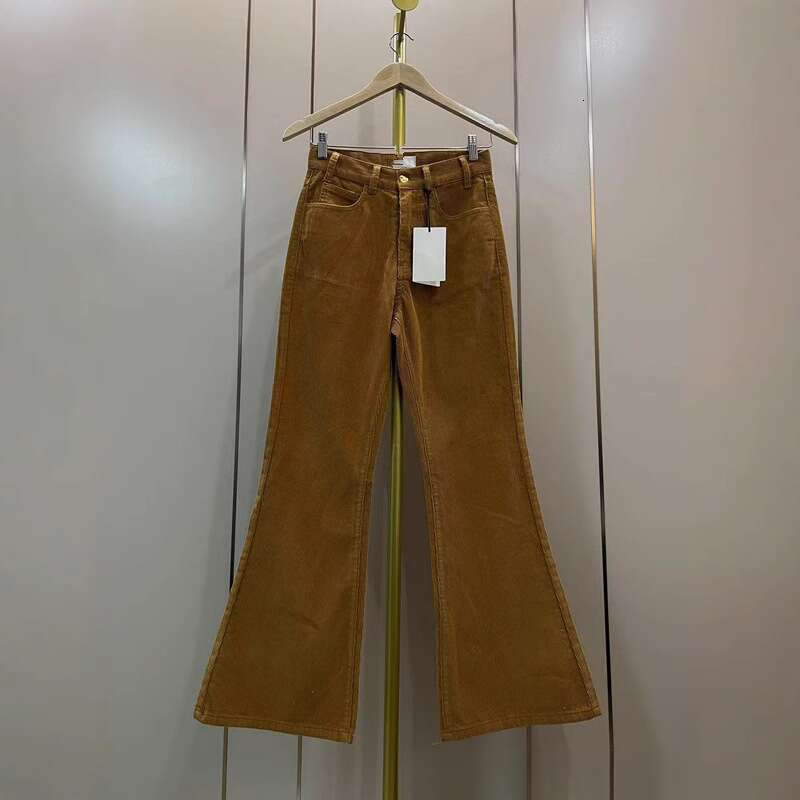 New Corduroy Micro Flared Goddess Pants For Women, Casual Versatile, Showing Height And Thinness B5