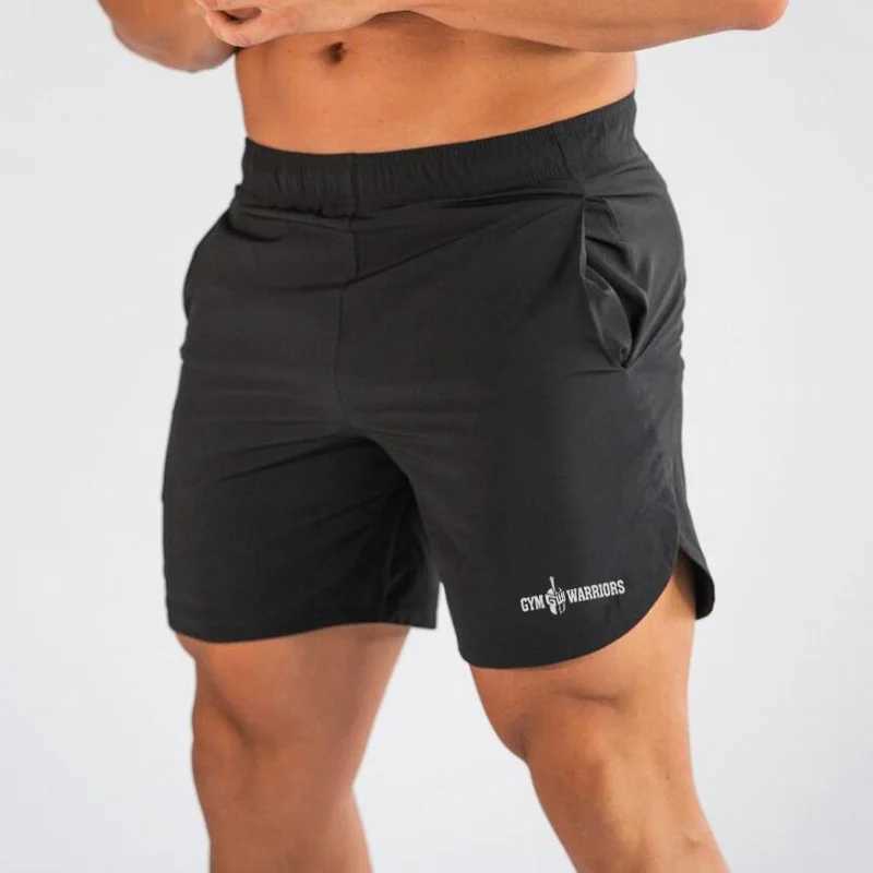 New fast drying running shorts for mens solid sportswear fitness shorts and sports shorts W250324