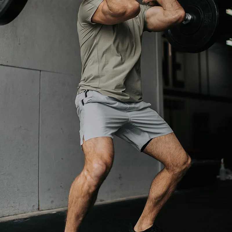New Quick Dry Mens Running Shorts Solid Sportswear Fitness Shorts Sports Shorts W250324