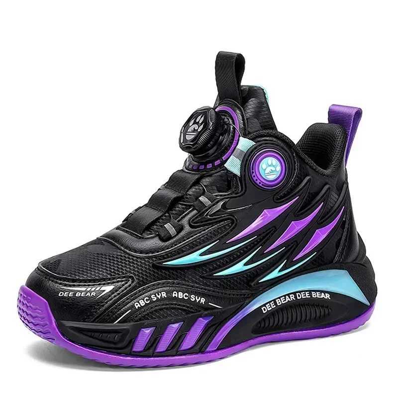 Childrens basketball boots casual shoes childrens fashion sports shoes 4 to 9Y lightweight sole anti slip color SK927 W250324