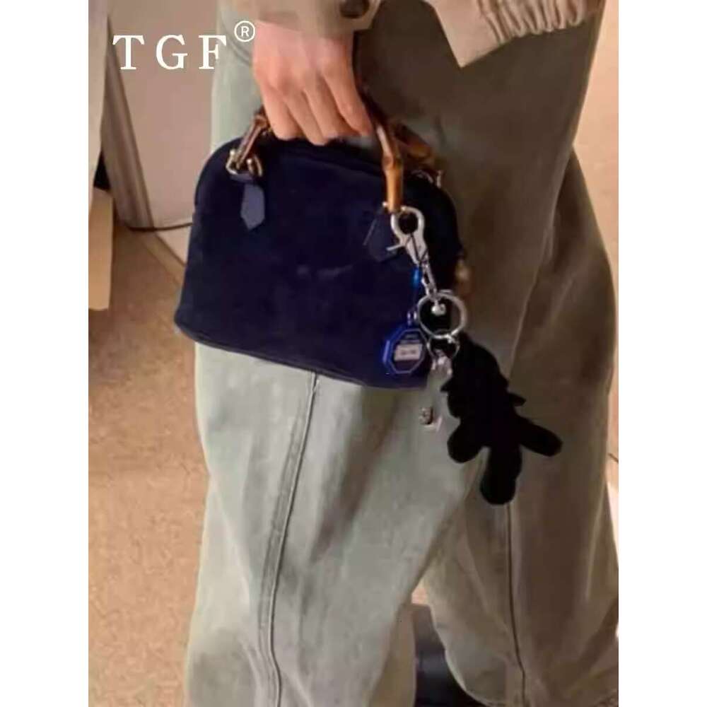 Women's Bags TGF niche designer suede handbag for women new high-end Western style clip bag