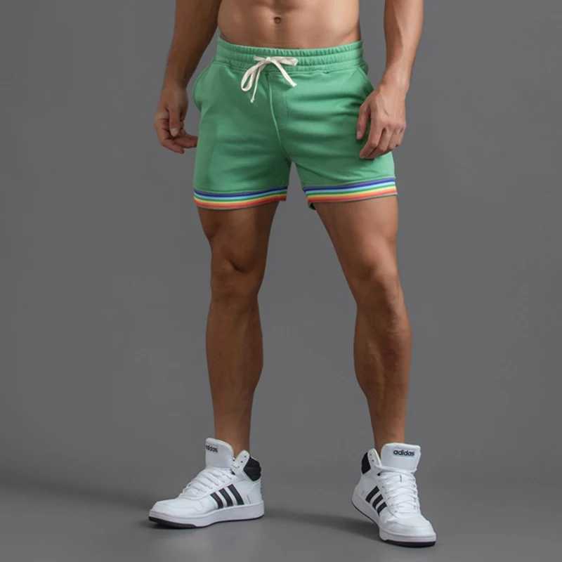 Mens summer cotton Crossfit shorts mens breathable gym running shorts printed casual shorts runners sportswear 4XL W250324
