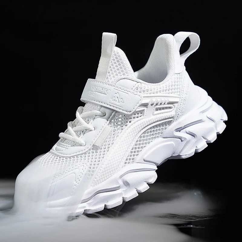 Vanmie childrens casual sports shoes summer mesh sports shoes walking and running shoes boys and girls childrens white shoes W250324