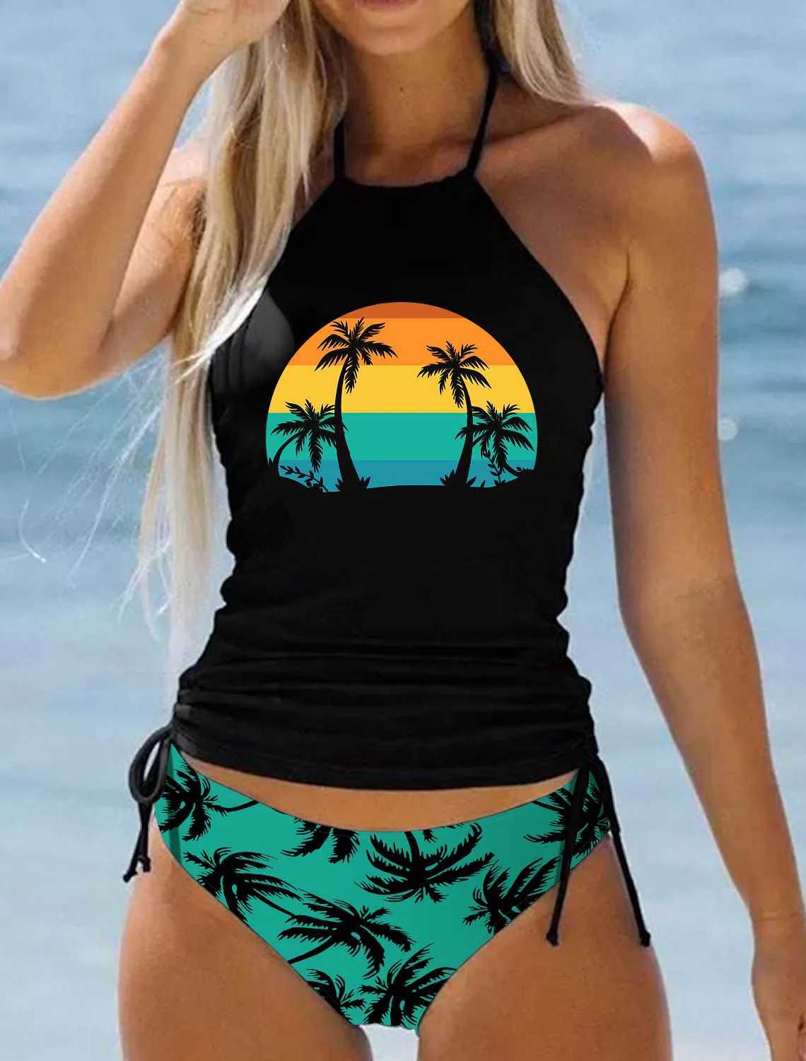 New womens summer bikini set holiday style two-piece swimsuit womens sexy swimsuit two-piece set S-6XLXJ250324