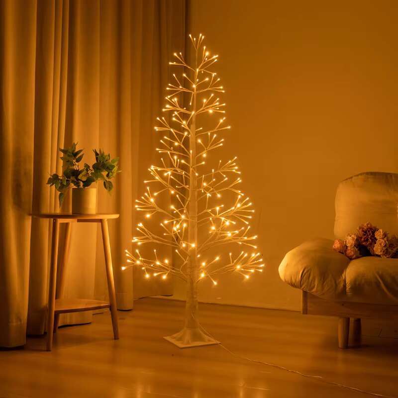 Made in China, high-quality white Christmas tree with LED outdoor cherry blossom artificial