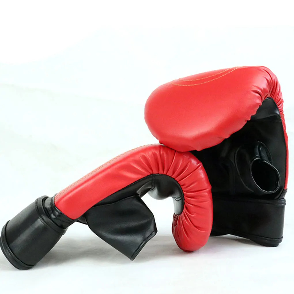 Boxing training gloves PU leather childrens breathable Thai needle punched karate taekwondo gloves 250325