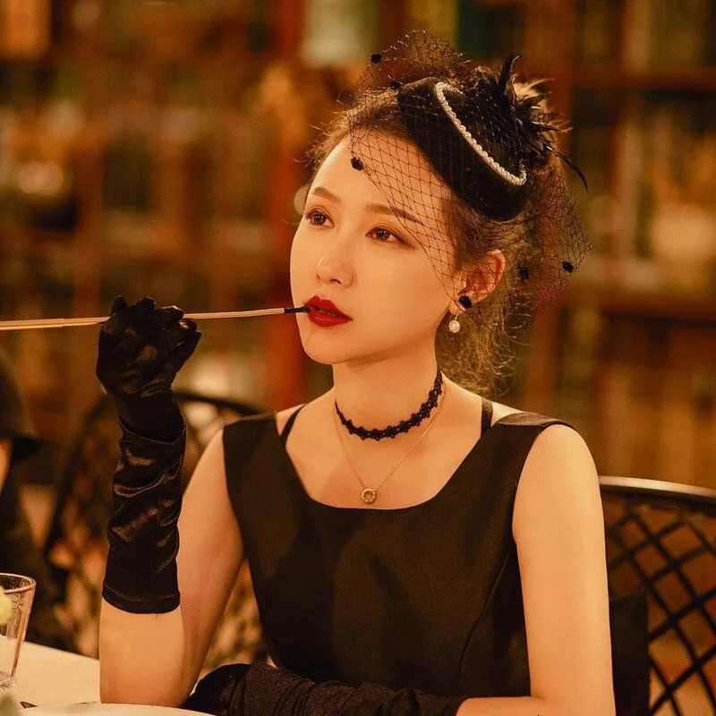 Bridal Hat Female Wedding Charm Hat Female Elegant Feather Veil Headwear 250322