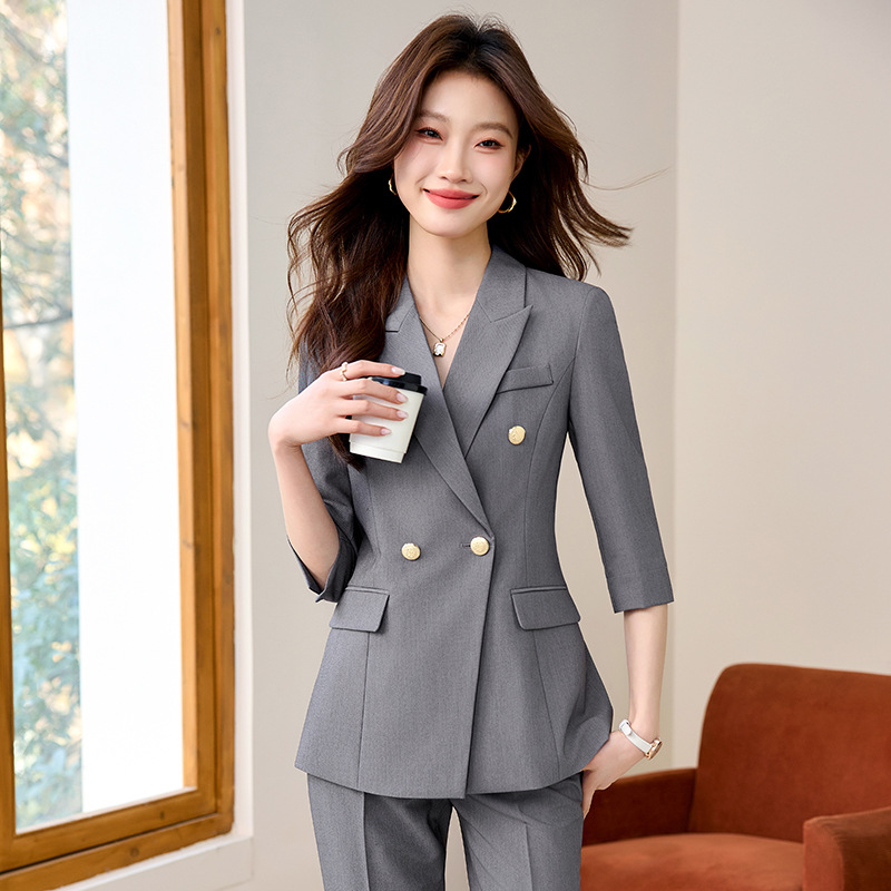 F323Chic Business Attire for Women - Versatile Spring-Summer Interview Suit Set