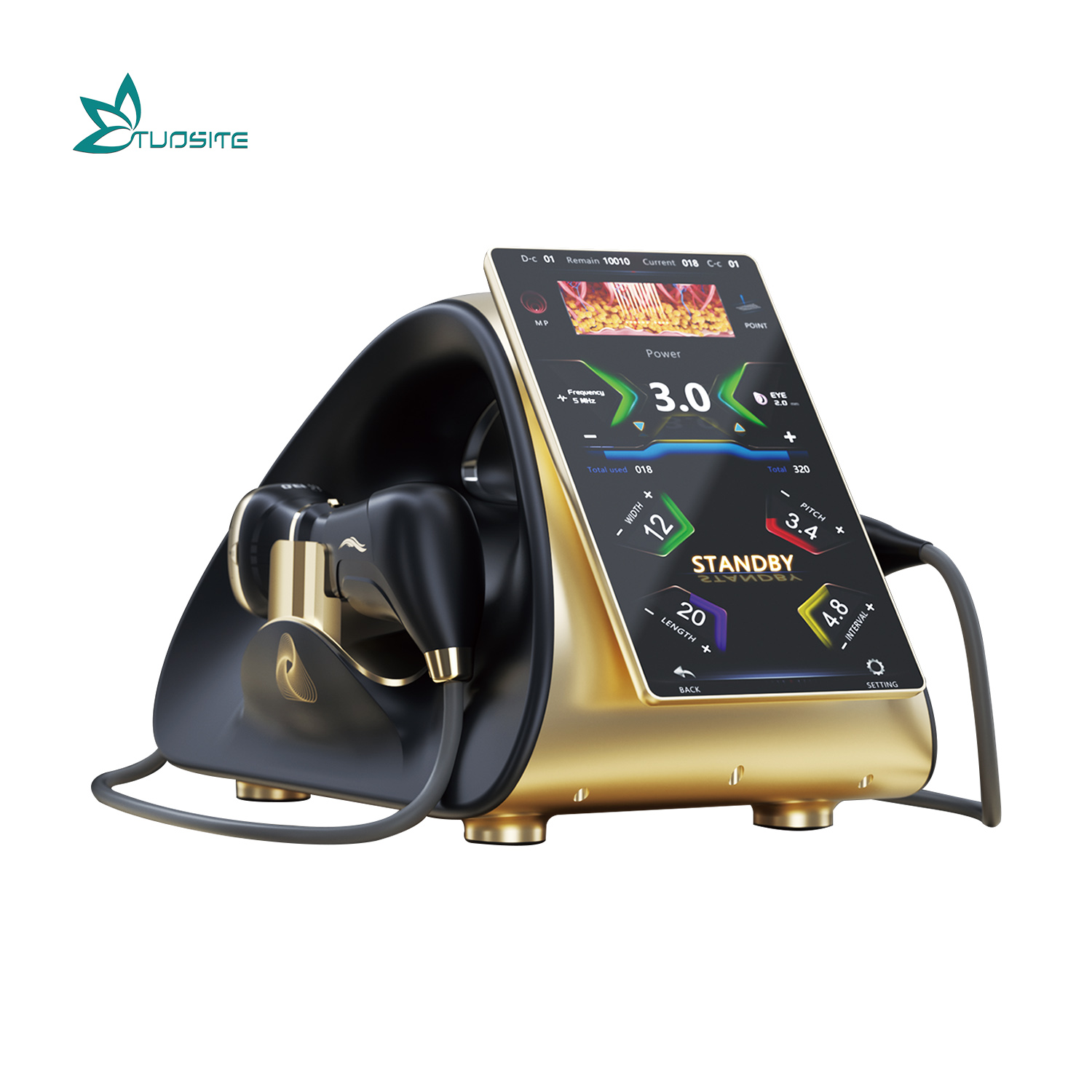 Two Handles 2 in 1 Hifu 22d Max Non-invasive Machine 13d U-ltherapy Face Lifting Hifu Machine for Wrinkle Remover Tighten Waist