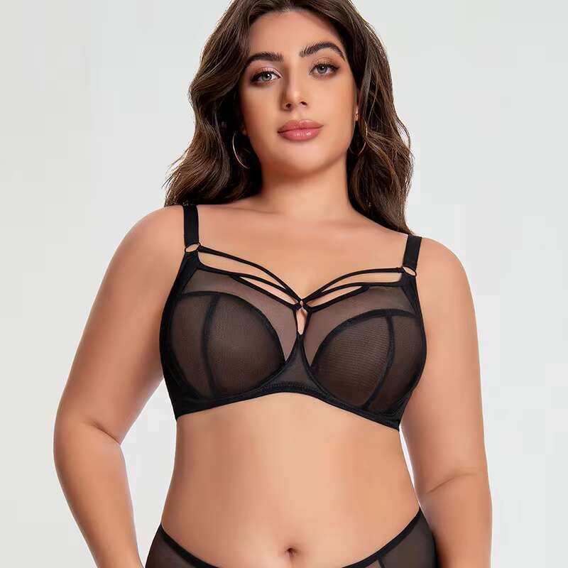 Women's Size Sexy Push-Up Breathable Mesh Anti-Sagging Underwear For Big Breasts Push-Up Large Cup Bra