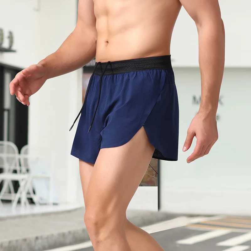Sports shorts mens spring and summer marathon running fitness anti light fast drying breathable loose three-point W250324