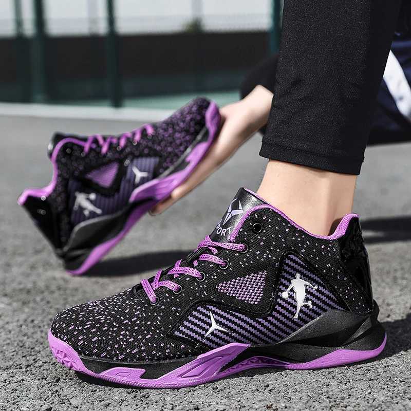 Mens and womens basketball shoes unisex breathable and anti slip training shoes mens sports basketball shoes W250324