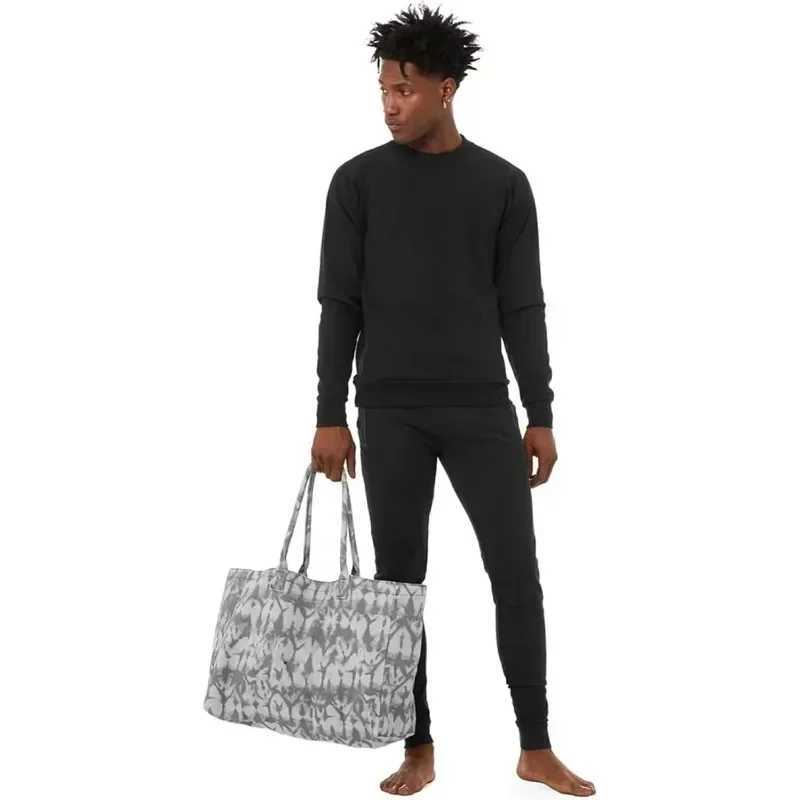 Totes Womens Yoga Exercise Laptop Travel Gym Portable Yoga Bag for Sports Academy Commuting Large Size Grey Y250324