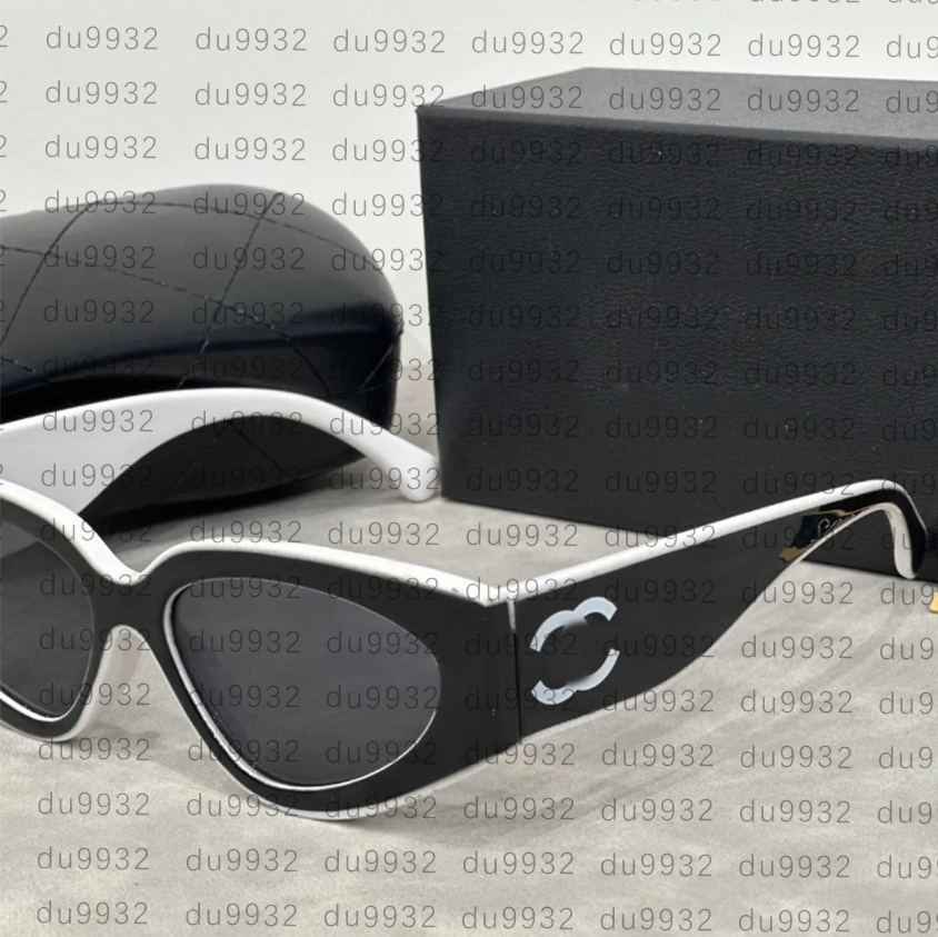 Classic Ladies channels Sunglasses Designer cat-eye plate frame glasses Casual men's polarized sunglasses Beach mirror Fashion accessories