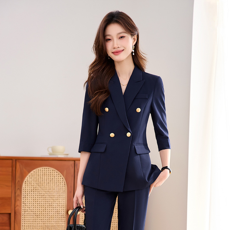 F323Chic Business Attire for Women - Versatile Spring-Summer Interview Suit Set