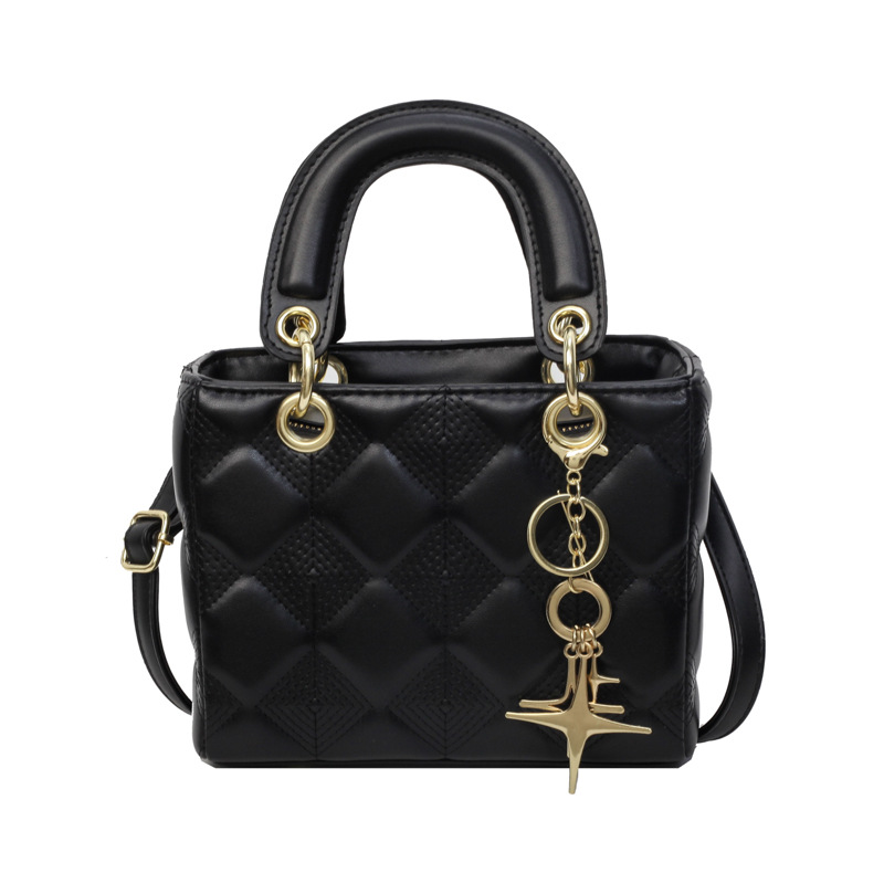 free shipping women's bag new simple fashion diamond lattice small fragrance handbag crossbody bag