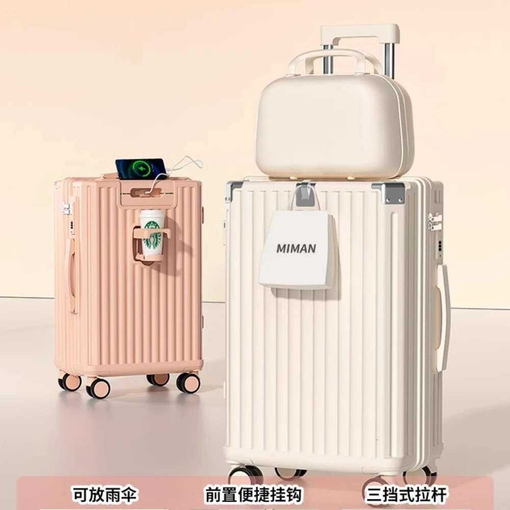 New Lage Suitcase Trolley 20 Inch 24 26 28 Large Capacity Mother and Child Suitcases Travel Password Box Durable Trunk
