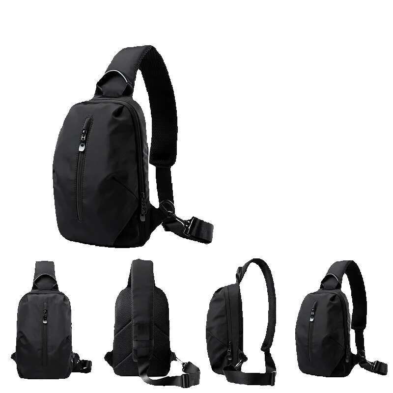 MOYYI Sg For Men, Waterproof Nylon Chest With Adjustable Strap, Anti Theft Sport Travel Crossbody Bag