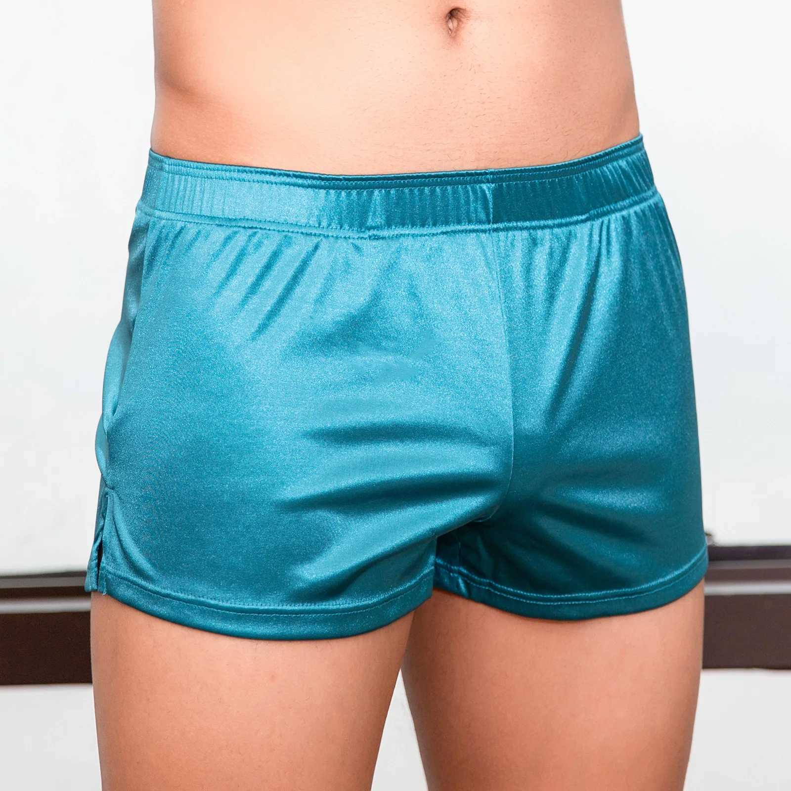 Mens fitness shorts running summer sportswear mens quick drying sportswear jogging boxing shorts blue and black W250324