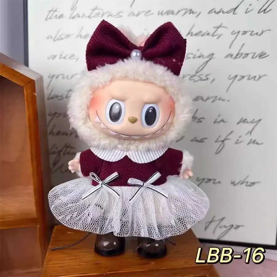 17cm Labubu V2 V1 Fashion Clothing Accessories Idol Doll Clothing Childrens Gifts Labubu RopaXJ250324