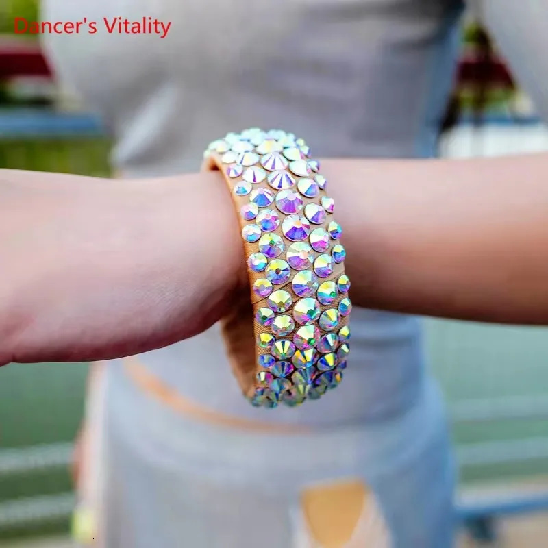 Belly Dance Bracelet Drill Bracelet Stone Jewelry Hand Cuff Bellydancing Oriental Dance Accessories Bracelet 250318