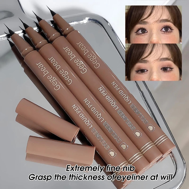 Eyeliner liquid pen is smooth fast drying waterproof durable not easy to smudge and very thin eyeliner pen 250324