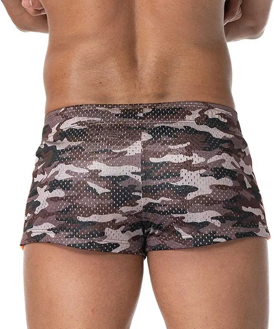 AIMPACT Mens Running Sports Training Camouflage Casual Shorts 3-inch Mens Wear Shorts W250324