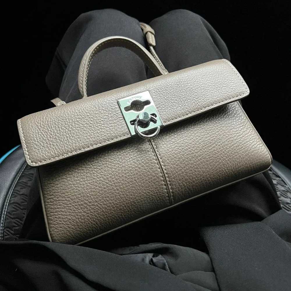 Vintage leather bag light niche small square bag French ten letter handbag Communicating womens bag designer bag Z250324