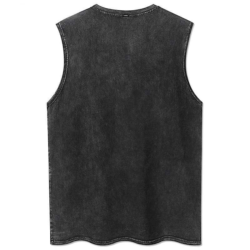 Y2K Womens Tank Top 100% Cotton Retro Black Mens Clothing Hip Hop Punk Rock Sleeveless T-shirt Gothic Tank TopT250325