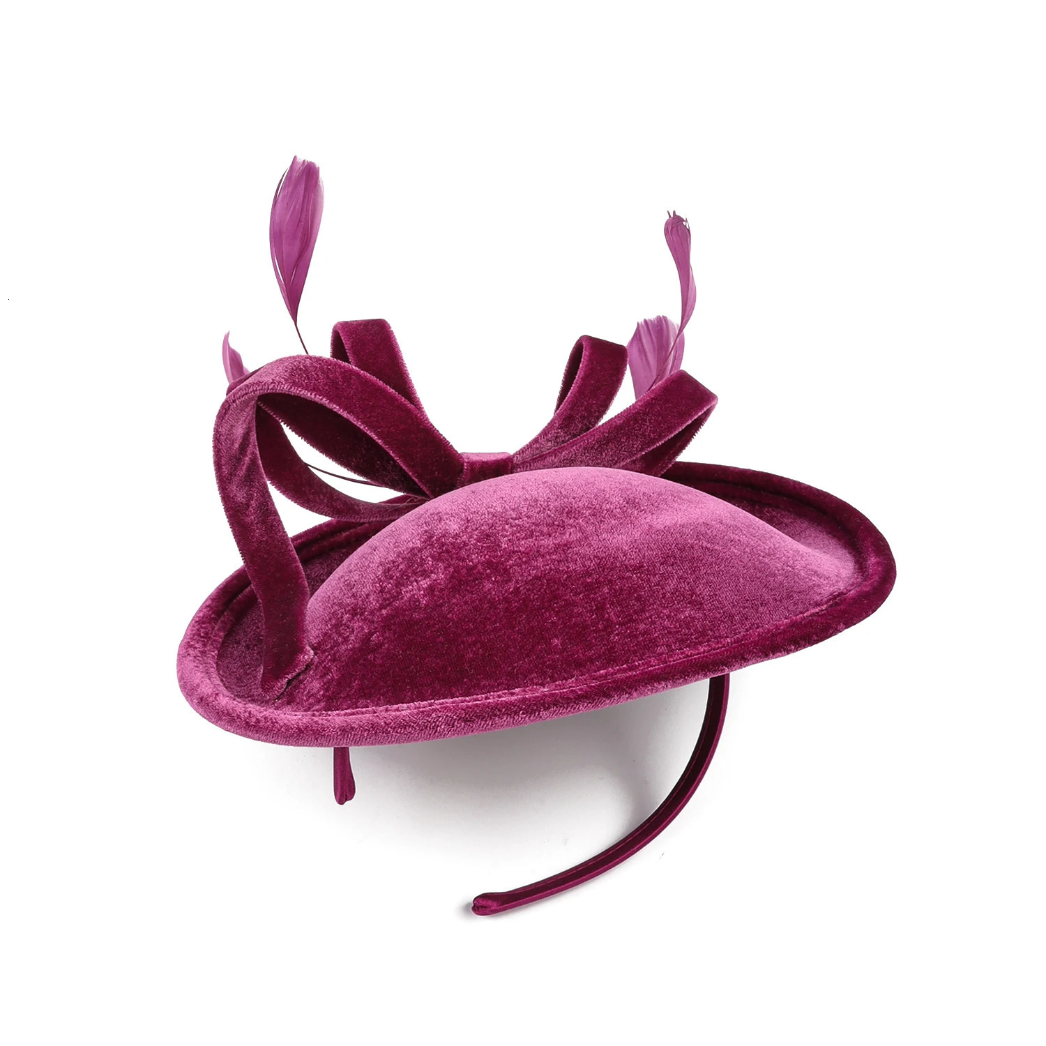 kentucky Huge Bowknot velvet Hat wedding Headband for Women Lady Cocktail Tea Party Accessories 250324