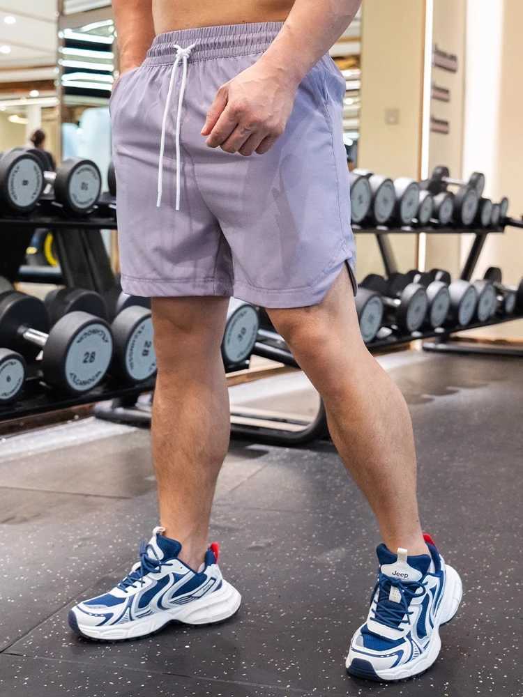 Summer spandex running shorts gym fitness exercise mens sports shorts tennis basketball football marathon quick drying training shorts W250324