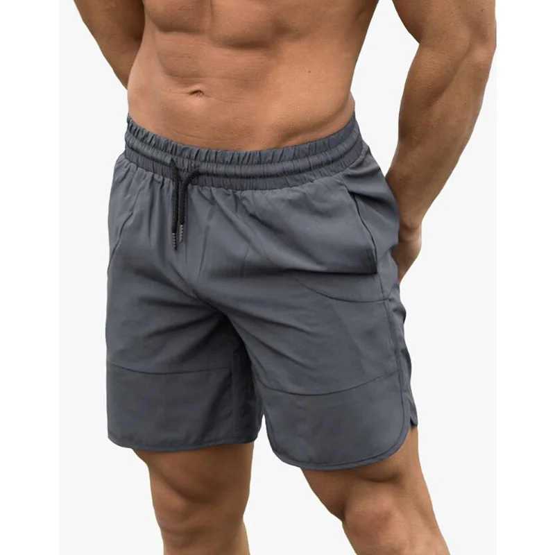 Running shorts for men quick drying exercise fitness gym shorts spandex sports jogging 2023 pocket tennis training shorts W250324