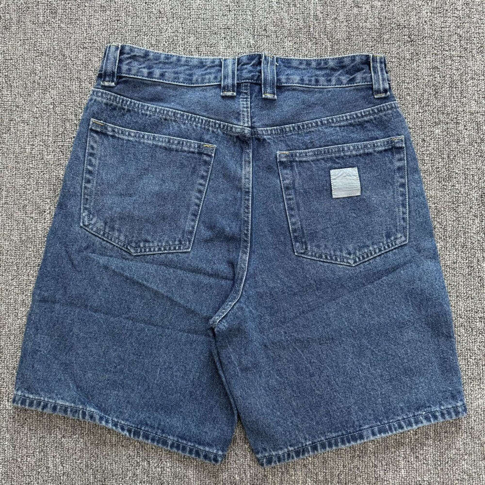 Wash Loose Light Blue Denim Shorts B5