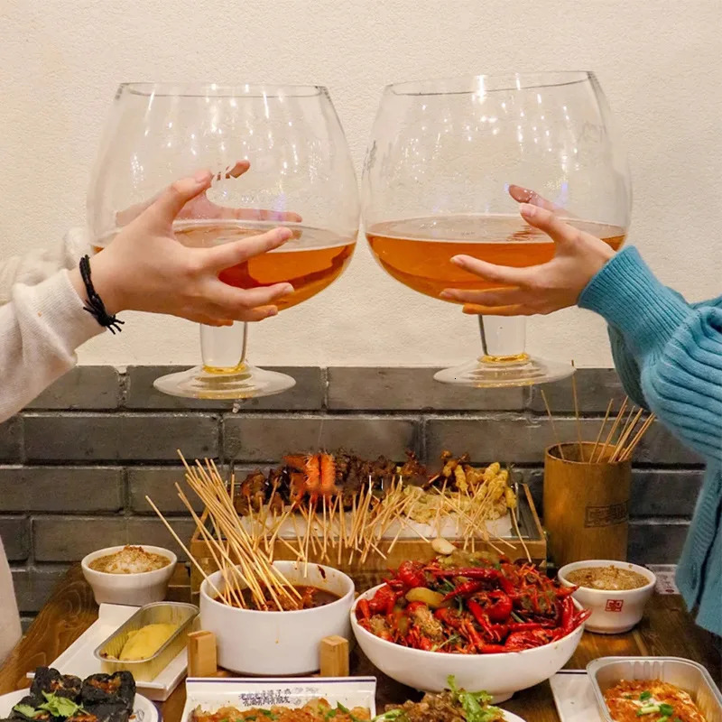 Extra Large Wine Glass Giant Large Capacity Beer Cup Red Wine Glass Goblet Hero Cup 250325