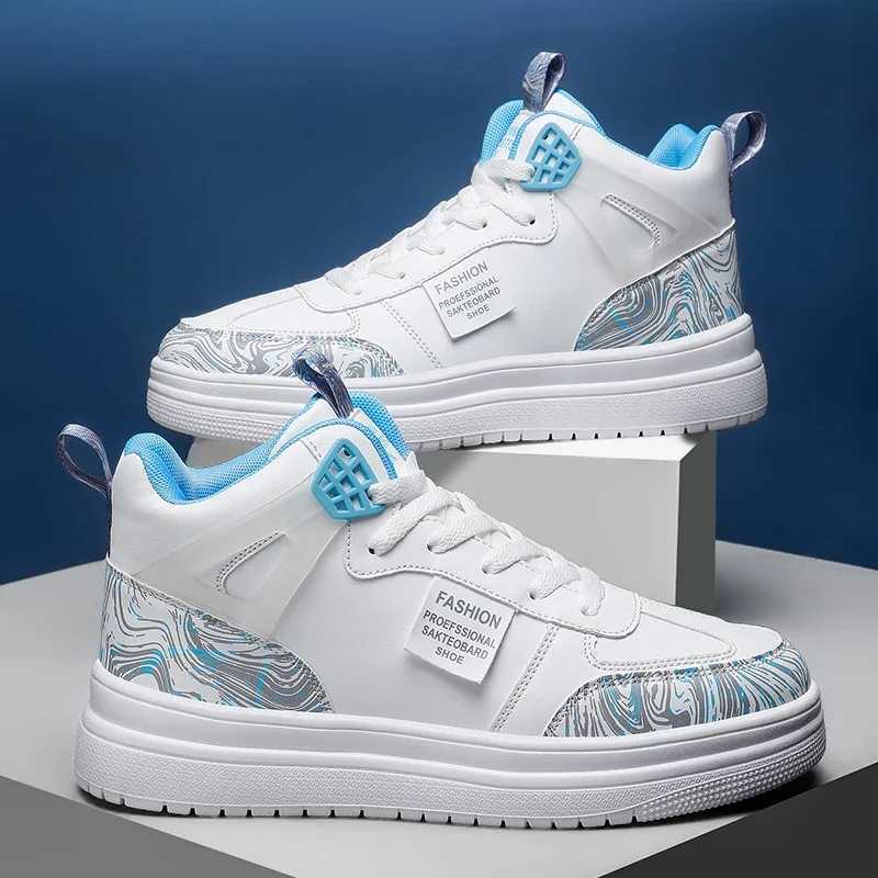 Top childrens sports shoes boys basketball shoes street sleds hip-hop dance board shoes leather fashionable childrens sports shoes W250324