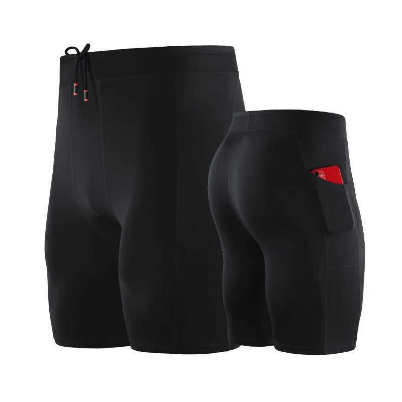 High waisted mens professional fitness shorts with pockets for sports running training willow branches quick drying elastic tight shorts W250324